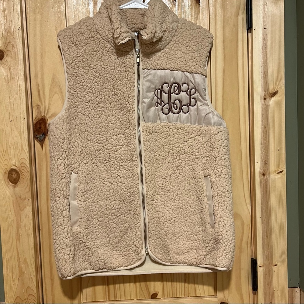 Cream / Tan Sherpa Vest